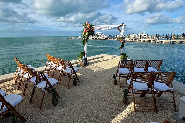chairs and chairs on a beach