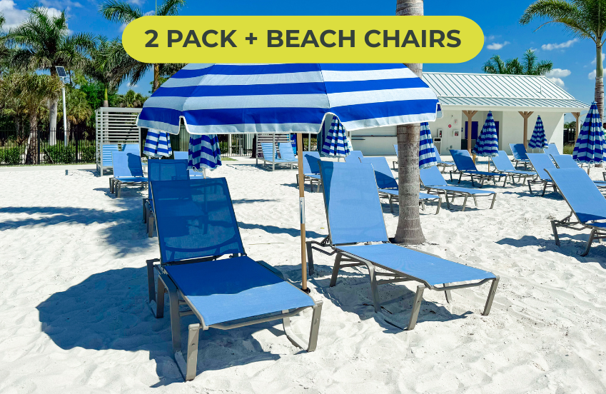 a group of chairs and umbrellas on a beach