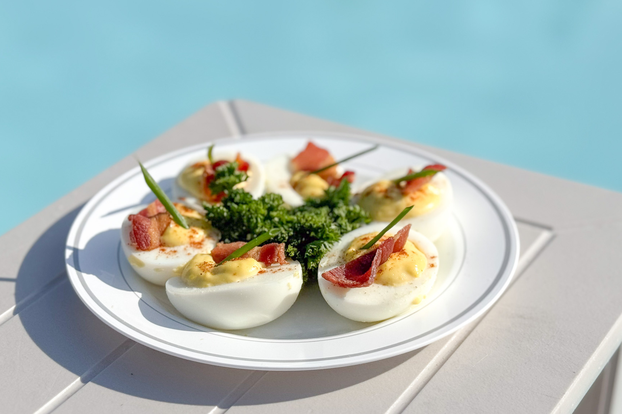 a plate of food on a table