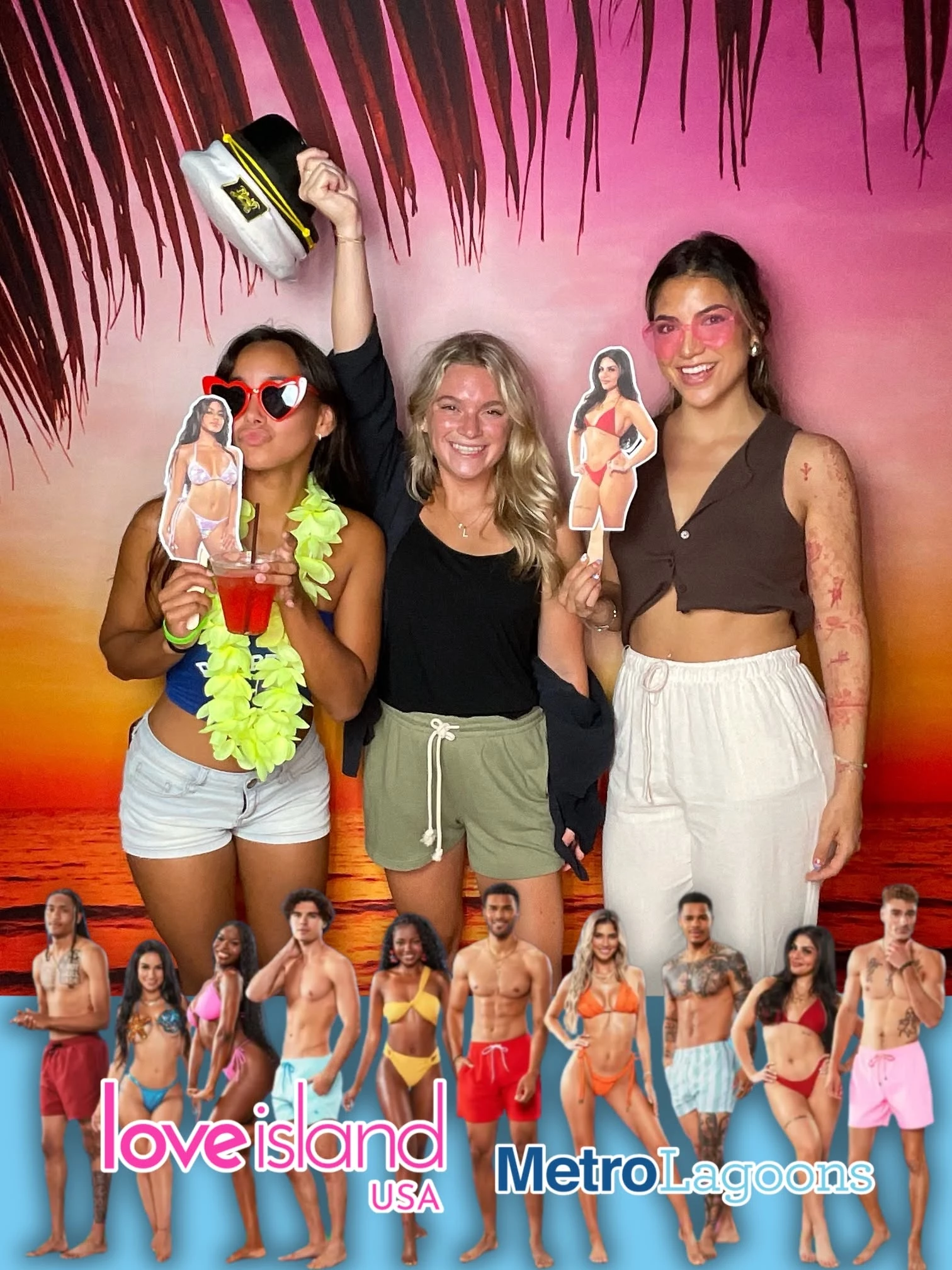 a group of women posing for a photo