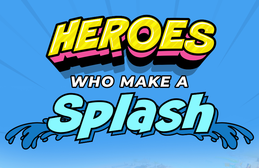 a blue background with text