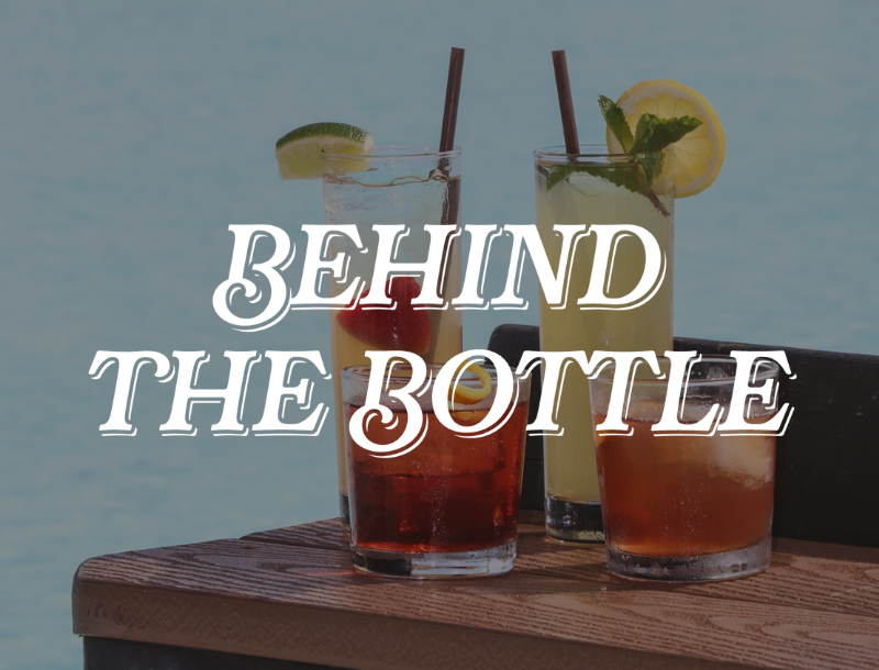 a group of drinks on a table