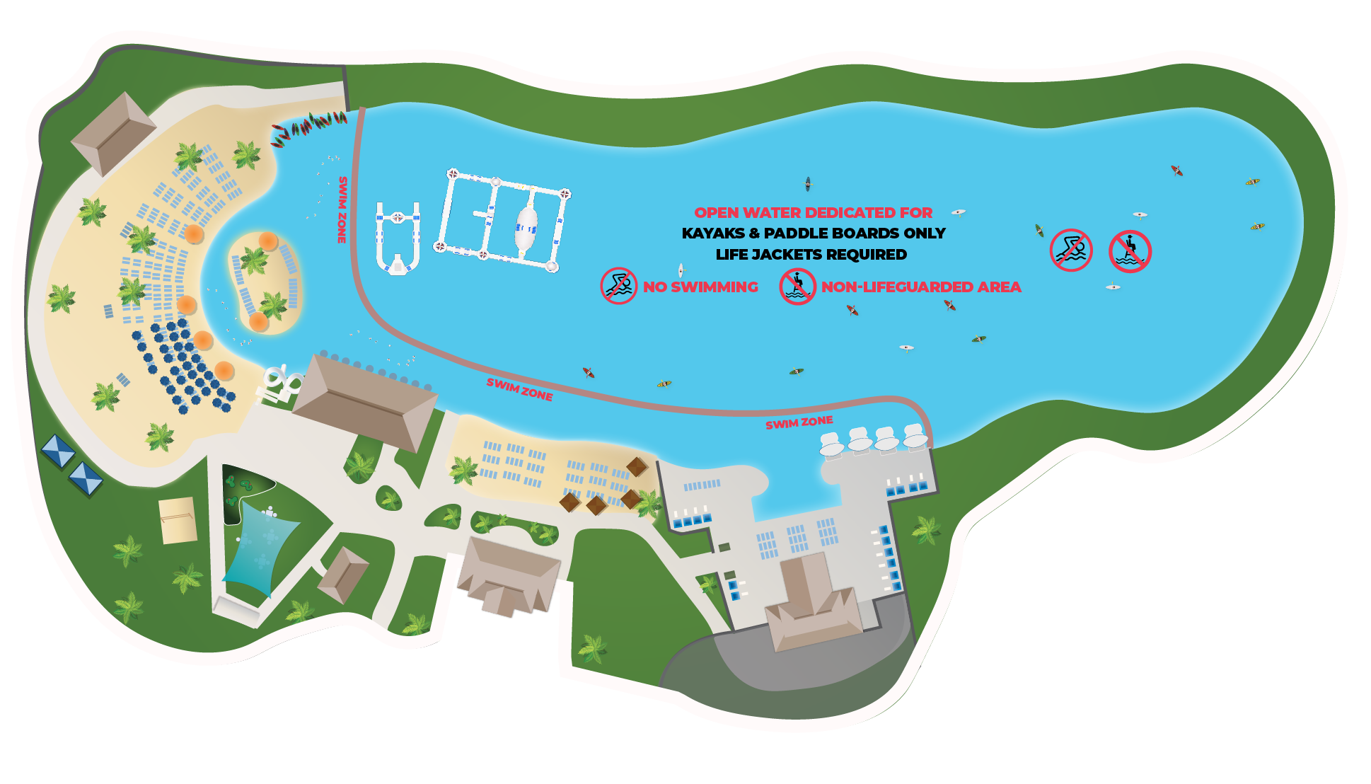 a map of a resort