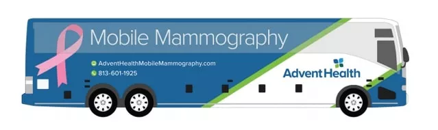 a blue and green card with a picture of a bus