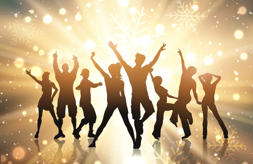 a group of people dancing
