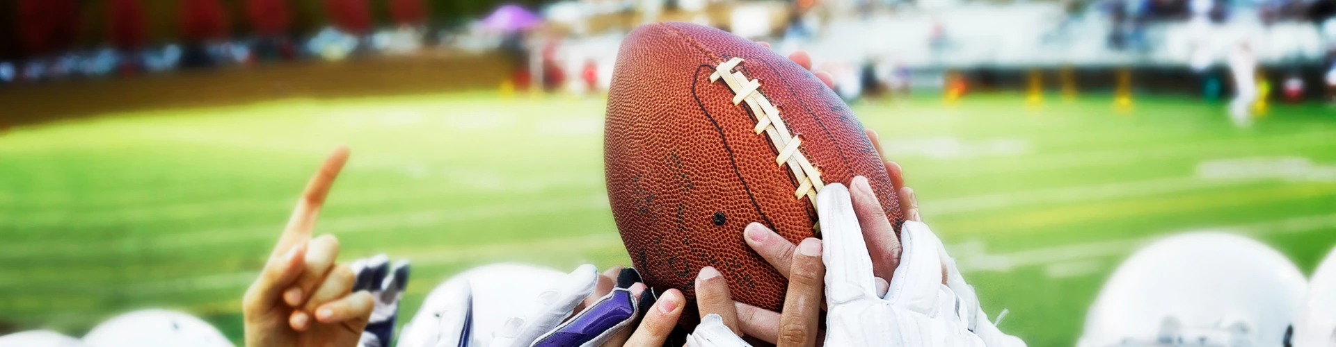 a close-up of a football