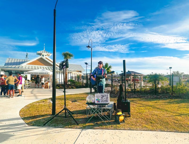 a man playing a musical instrument