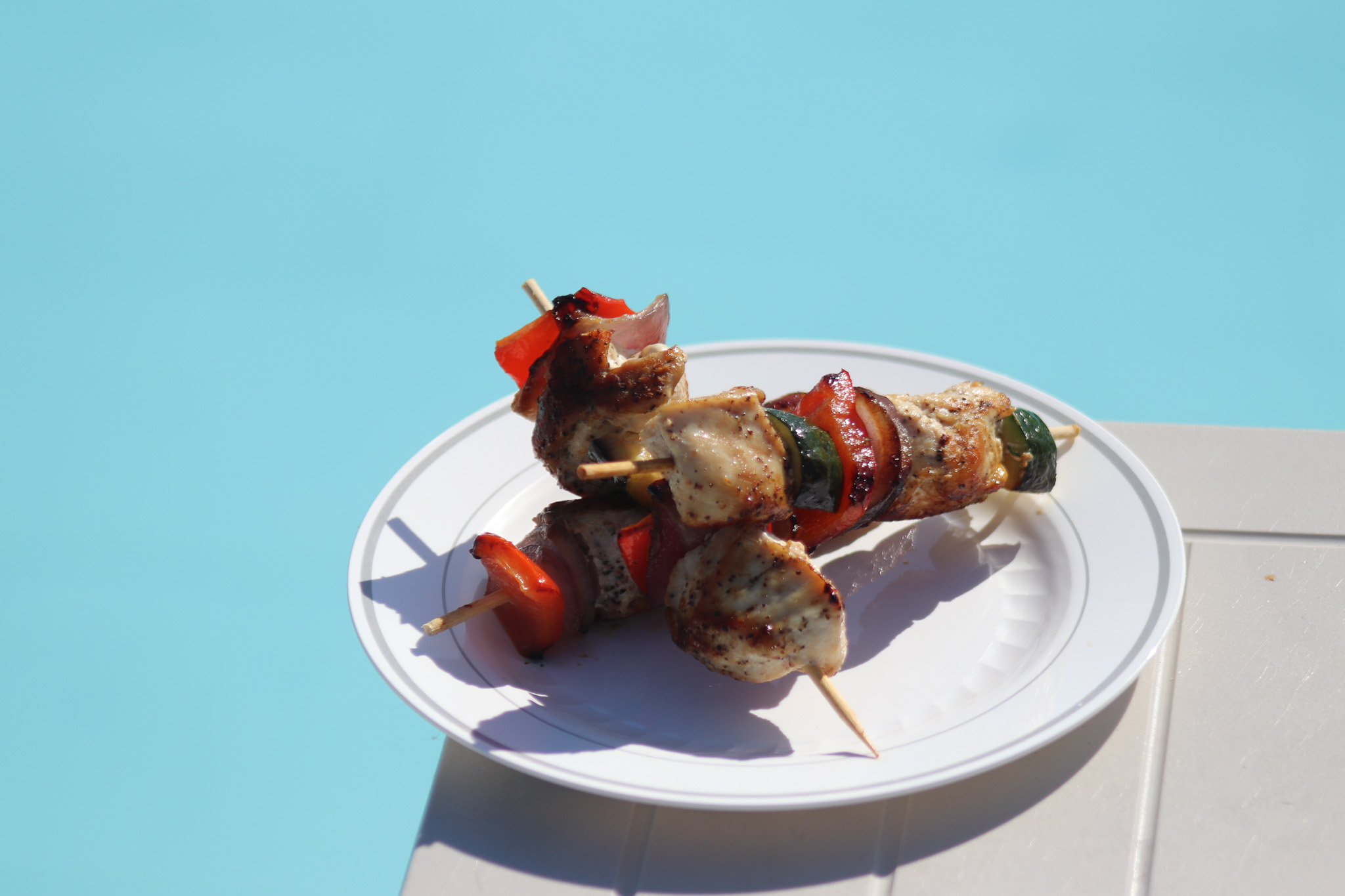 a plate of food on a table