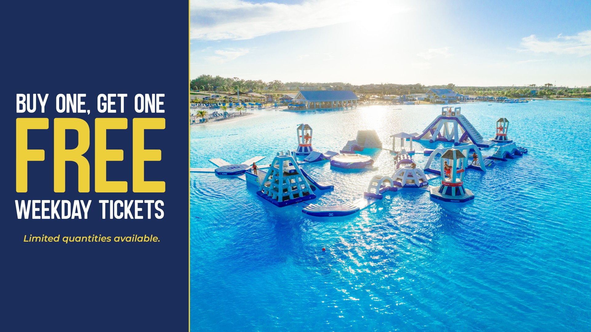 a water park with a group of water slides