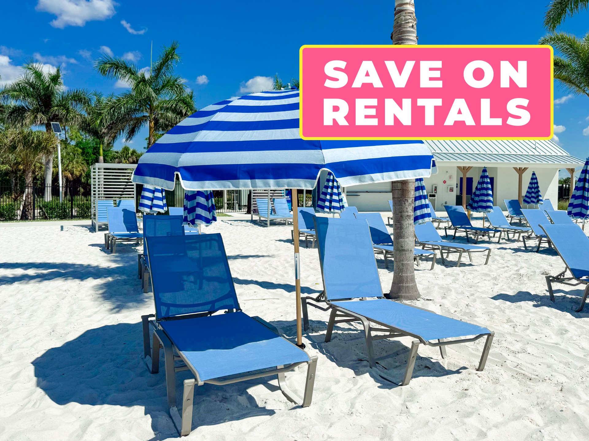 a group of chairs and umbrellas on a beach