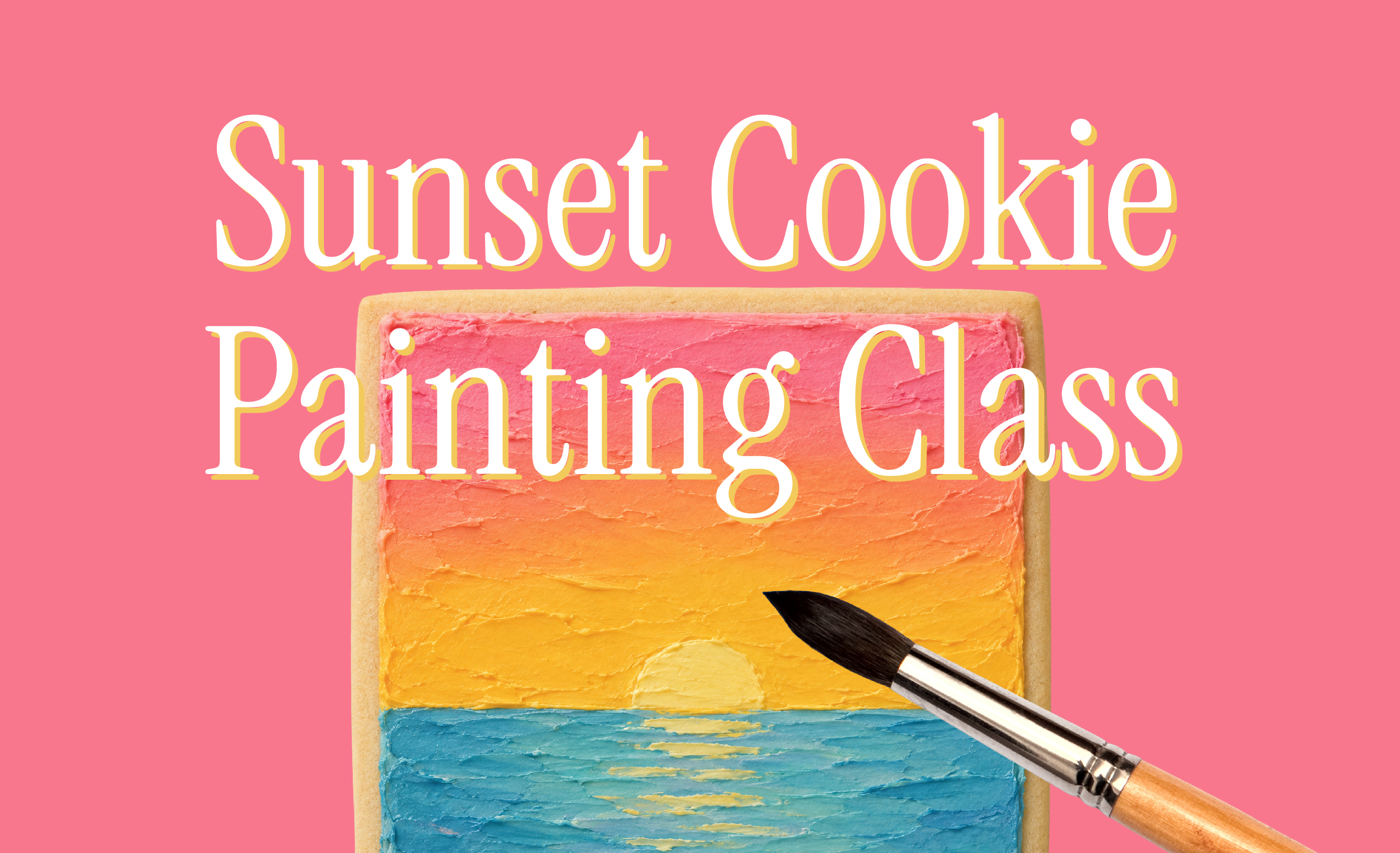 a painting on a cookie