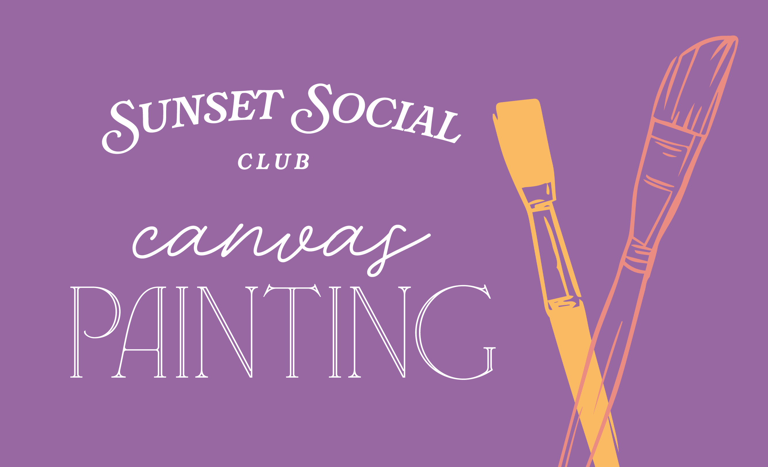 SUNSET SOCIAL CLUB | CANVAS PAINTING