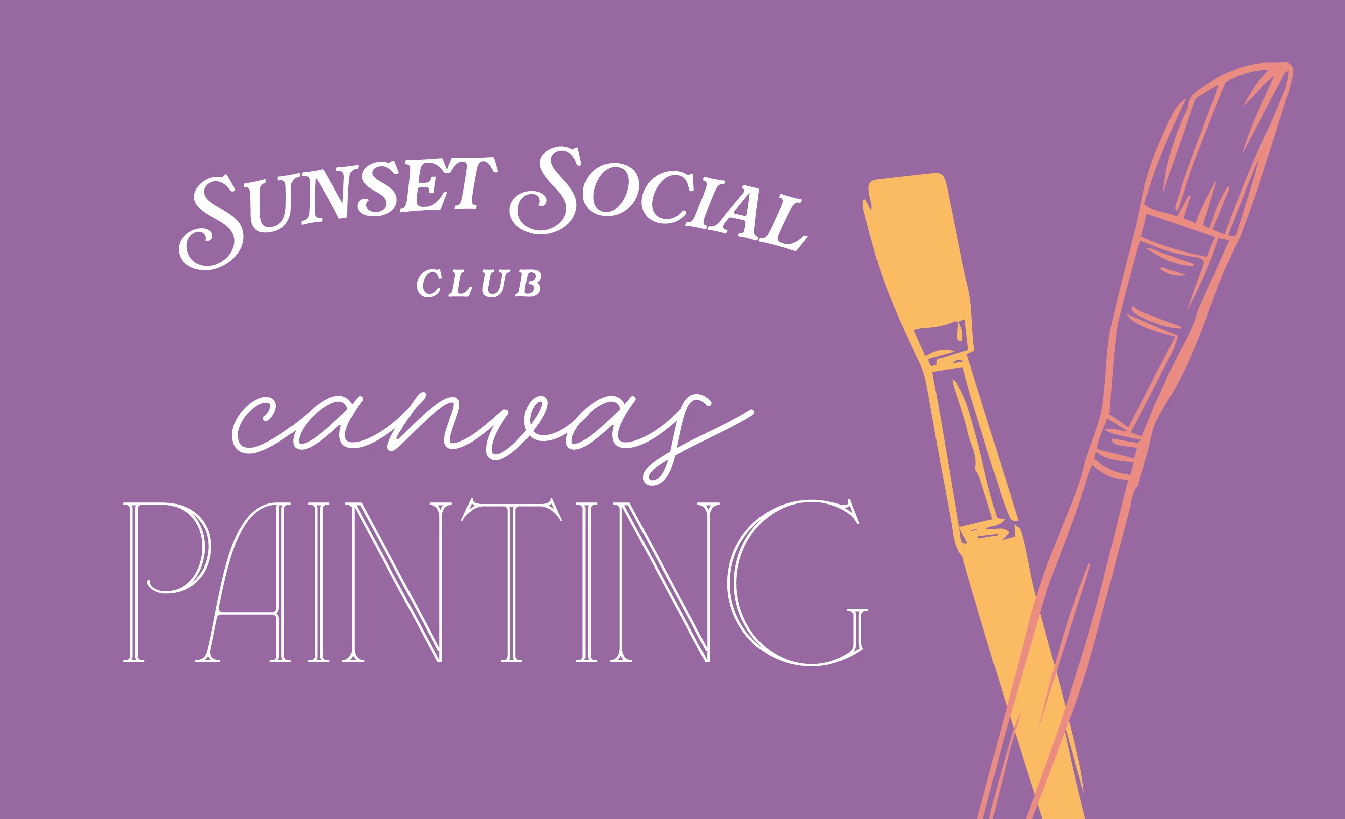 SUNSET SOCIAL CLUB | CANVAS PAINTING