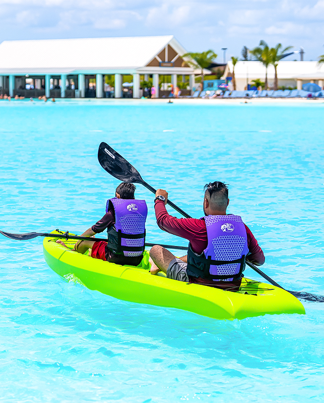 two people in a kayak