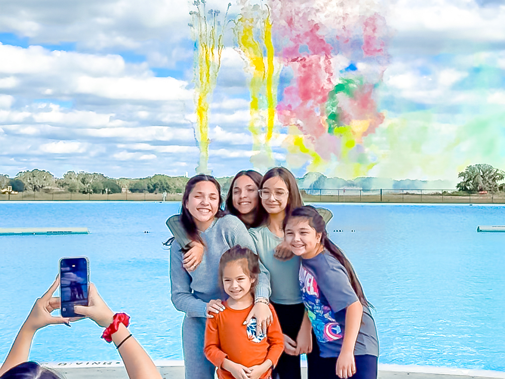 a group of people posing for a picture