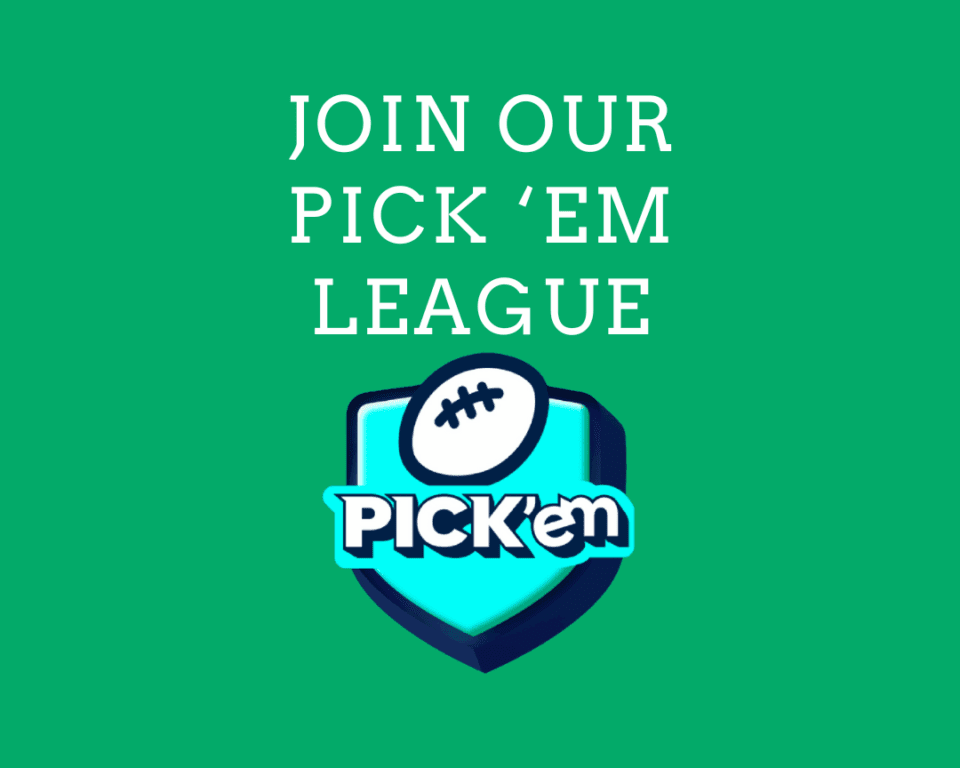 a green and blue logo