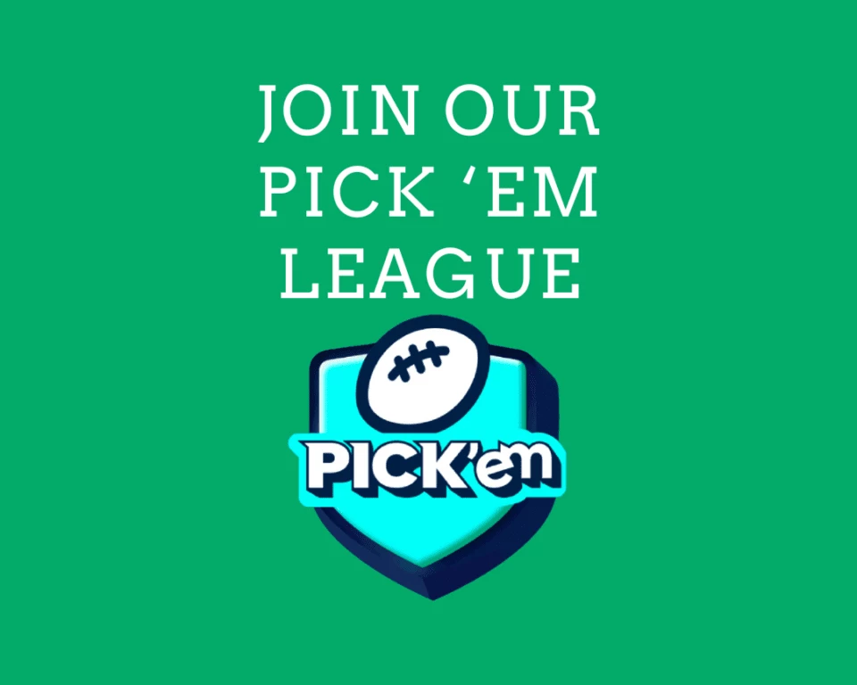 a green and blue logo