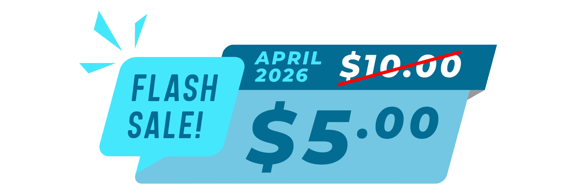 a blue and white card with a red mark