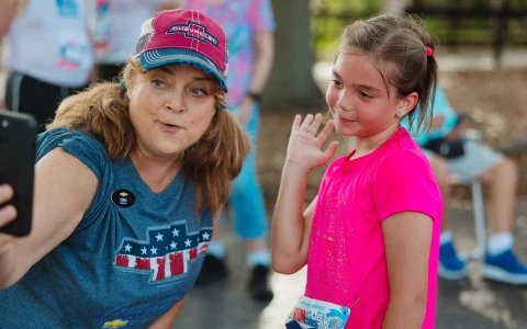 a woman and a girl