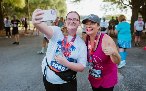 two women taking a selfie