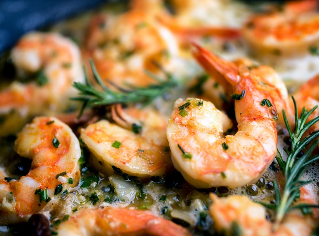 a close up of food