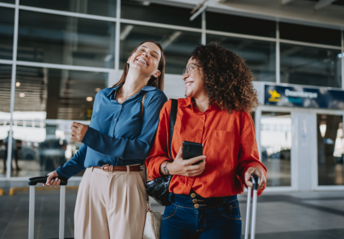 two women standing next to each other