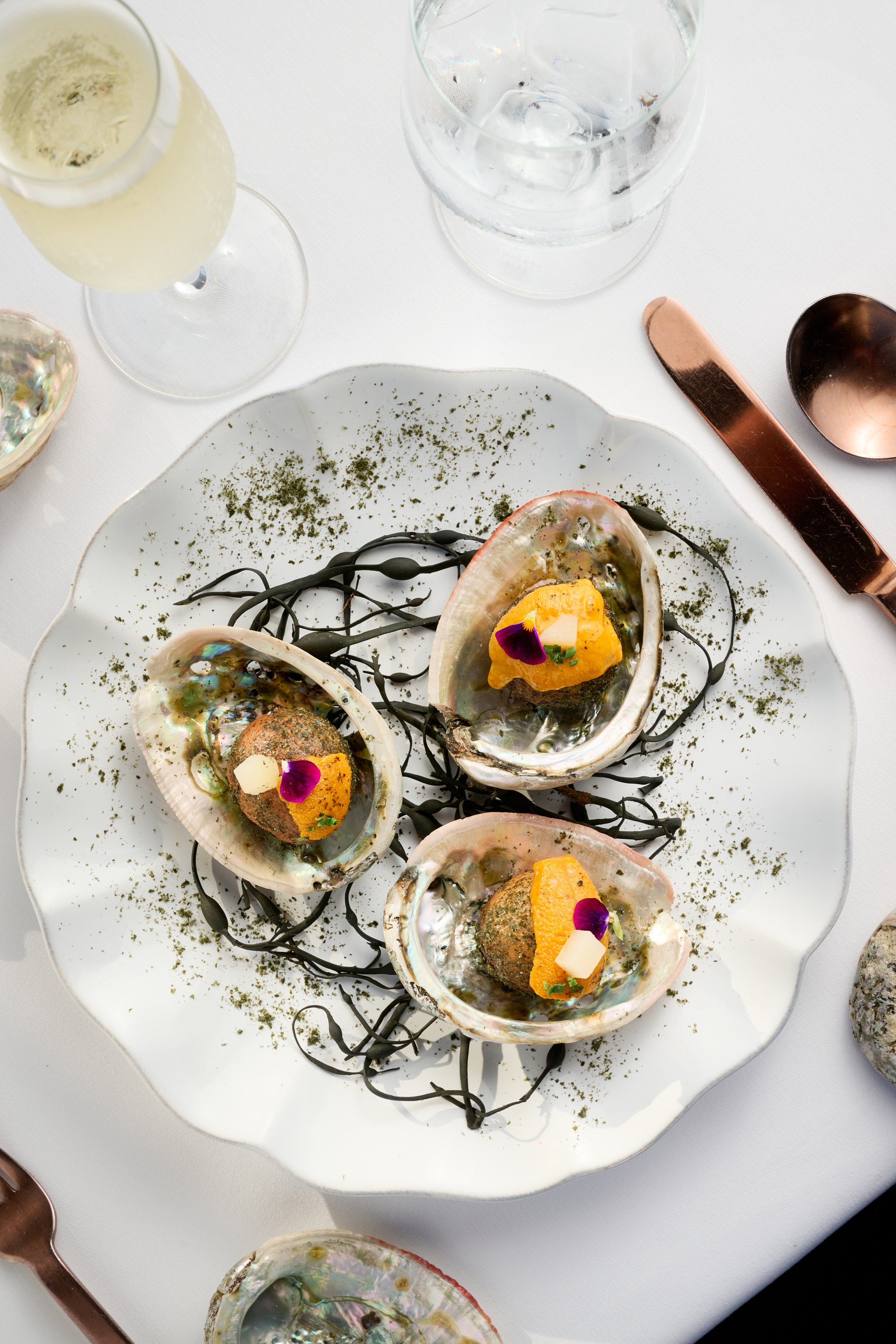 a plate of food on a table