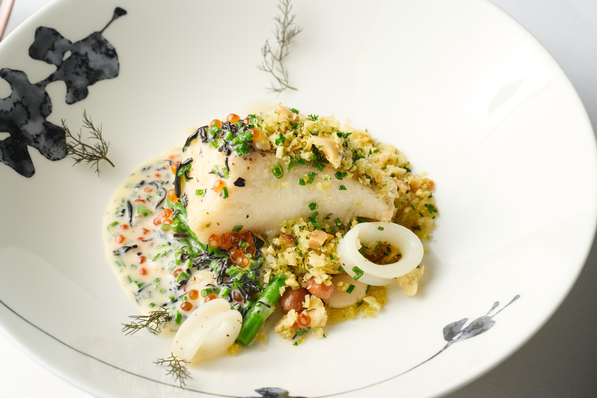 a plate of food on a plate