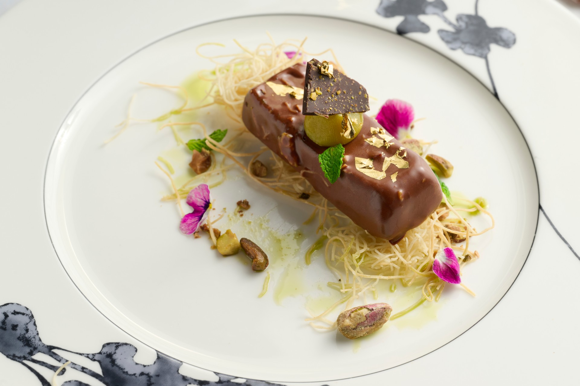a plate of food on a table