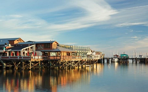 a building on a dock