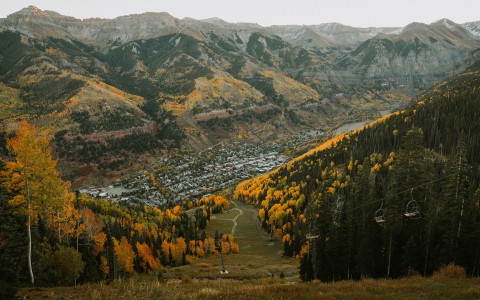 a town in the mountains