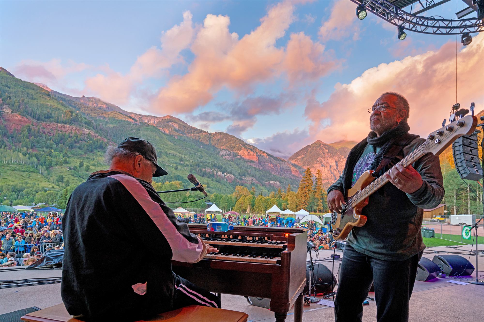 Summer festival in Telluride Town Park