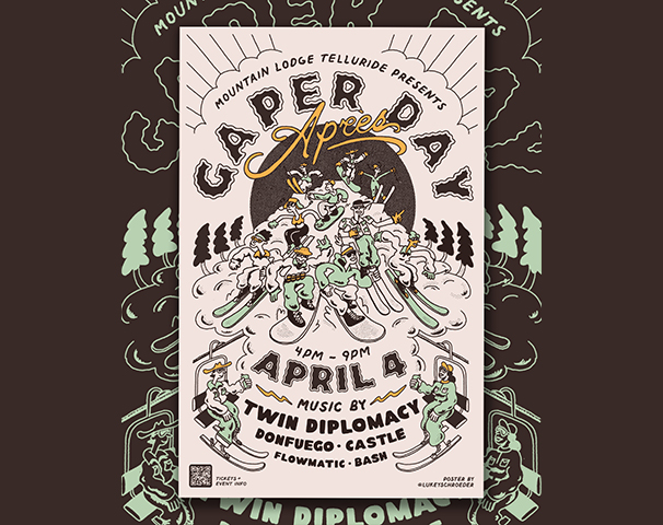 a poster with text and images on it