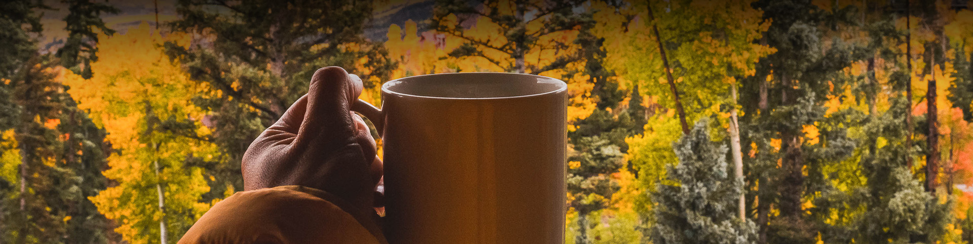 a person holding a cup
