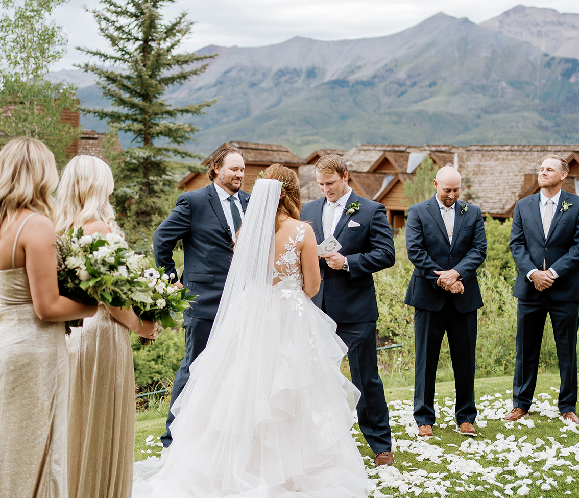 a group of people outside