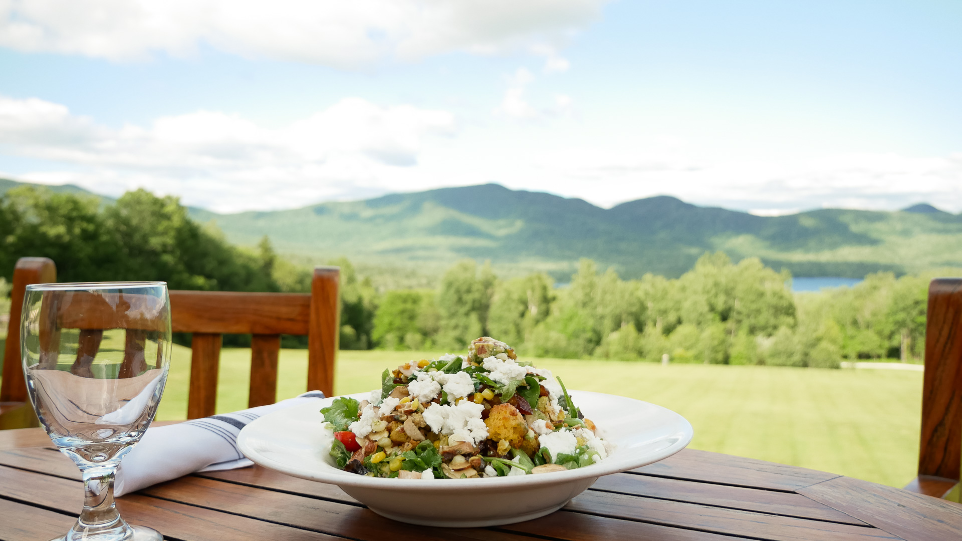 a plate of food on a table