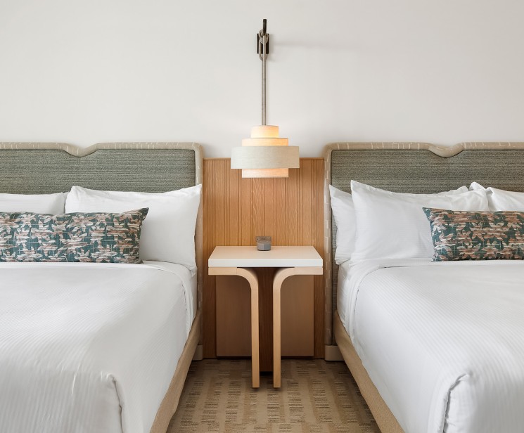 a bed next to each other