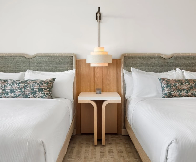 a bed next to each other