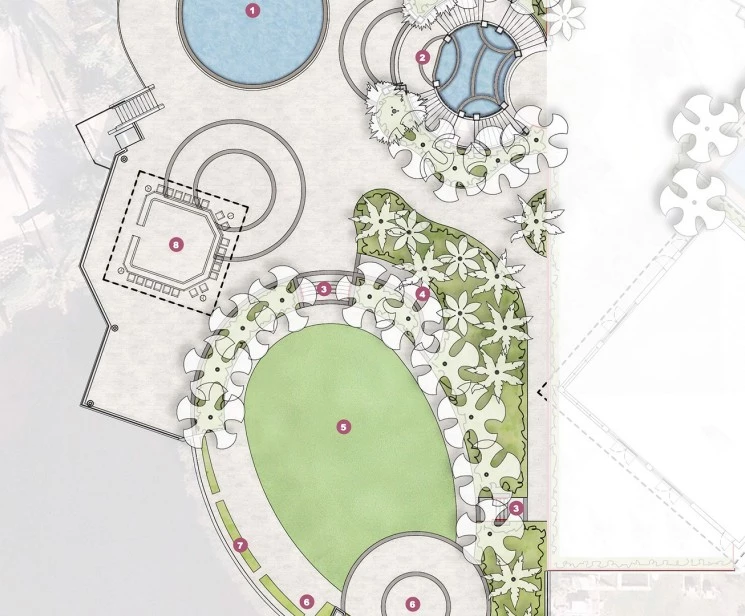 a map of a garden