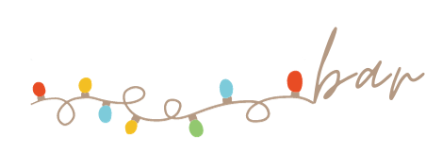 a string of lights with text