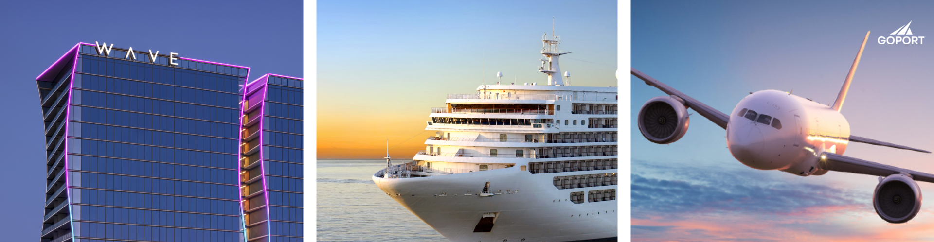 a large white ship in the water