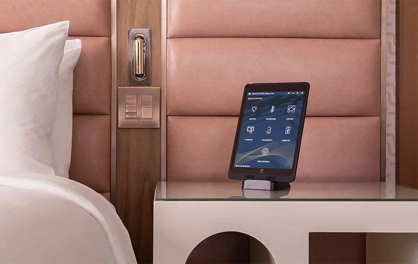 a tablet on a table