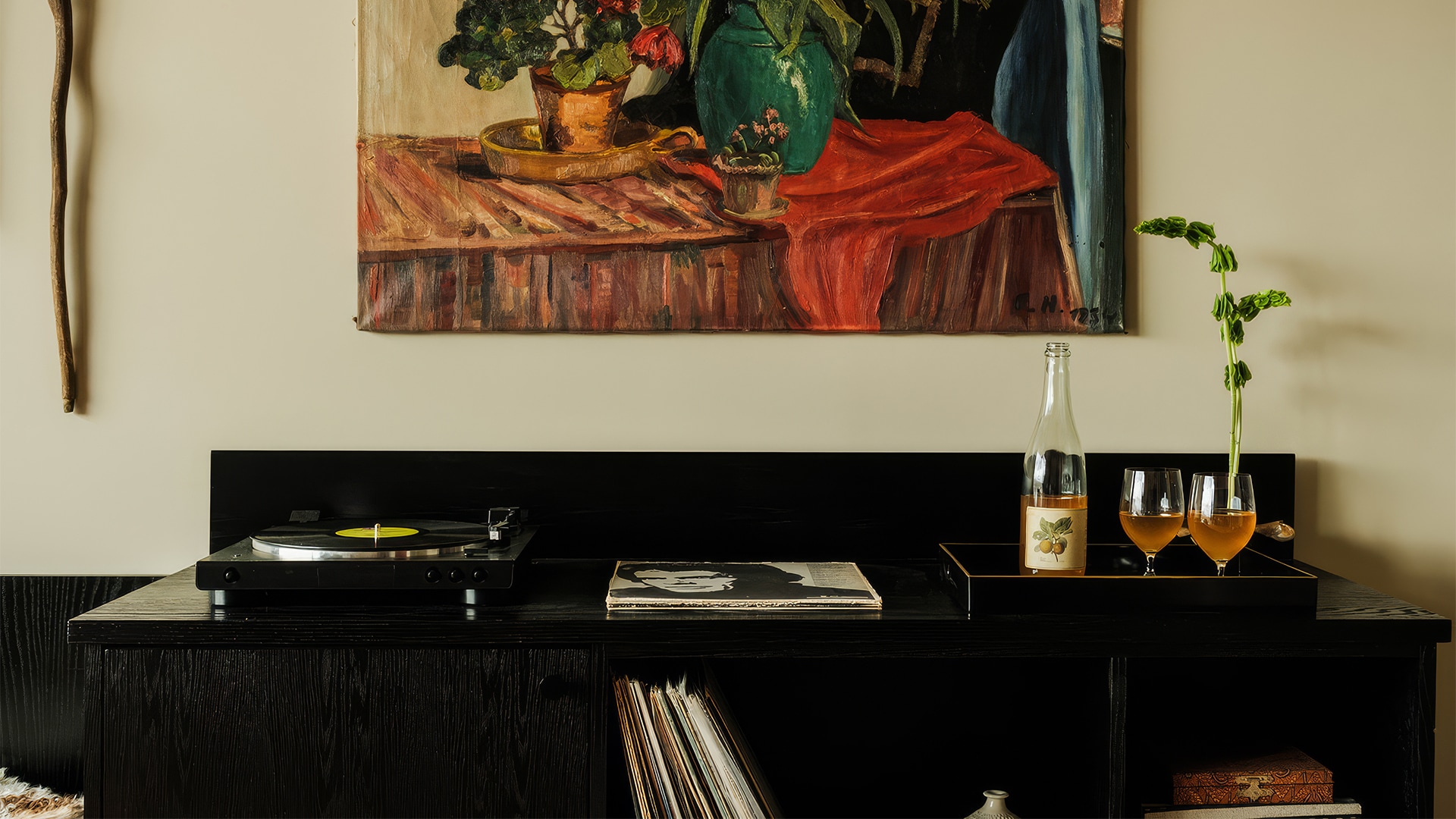 a painting on a wall