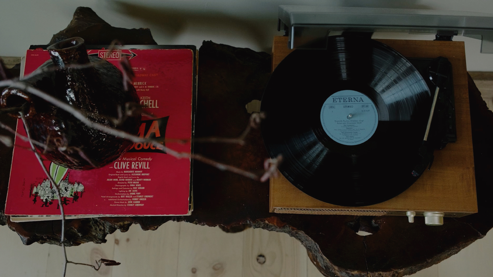 a record and a record player