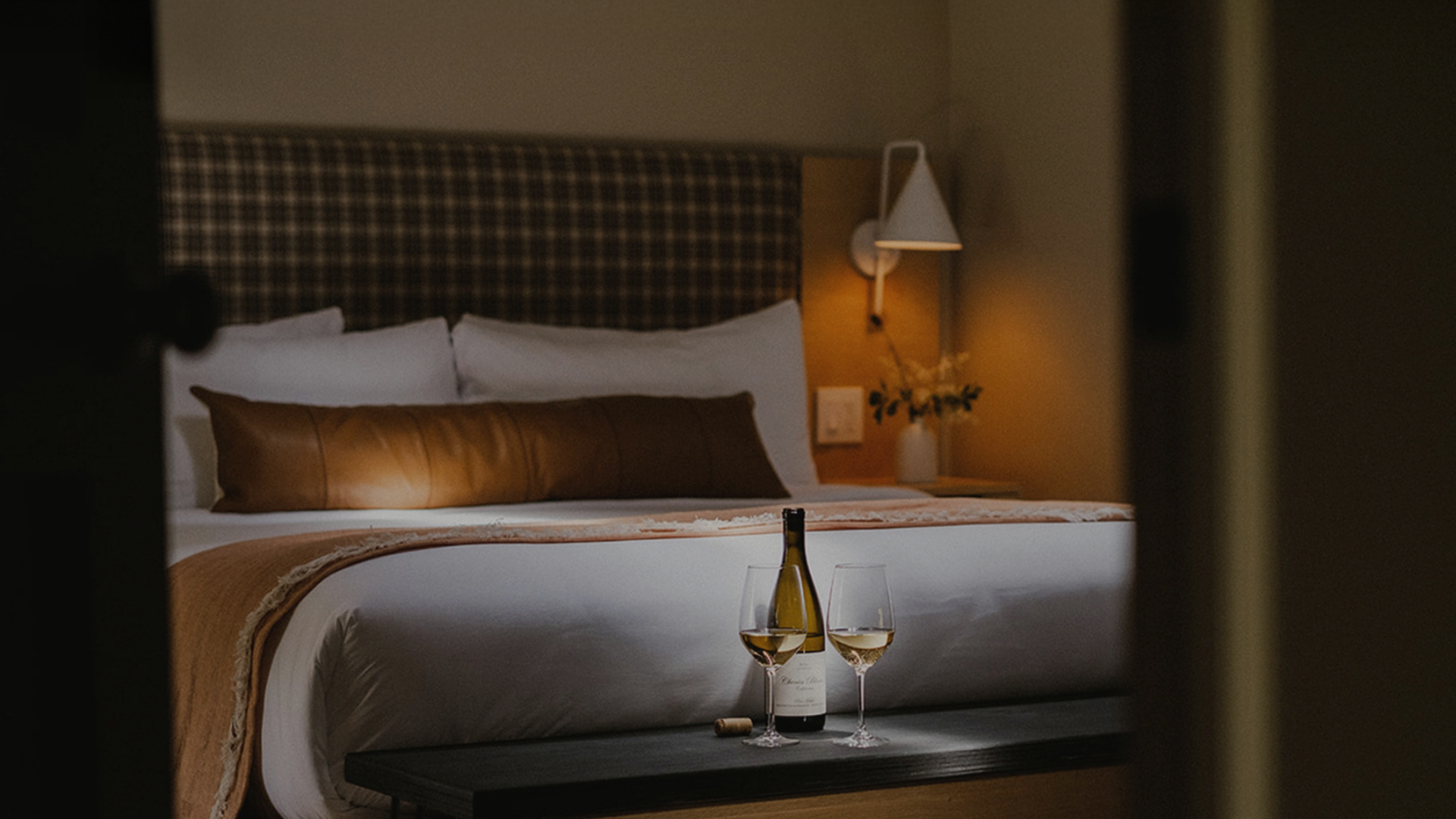 a wine glasses on a table