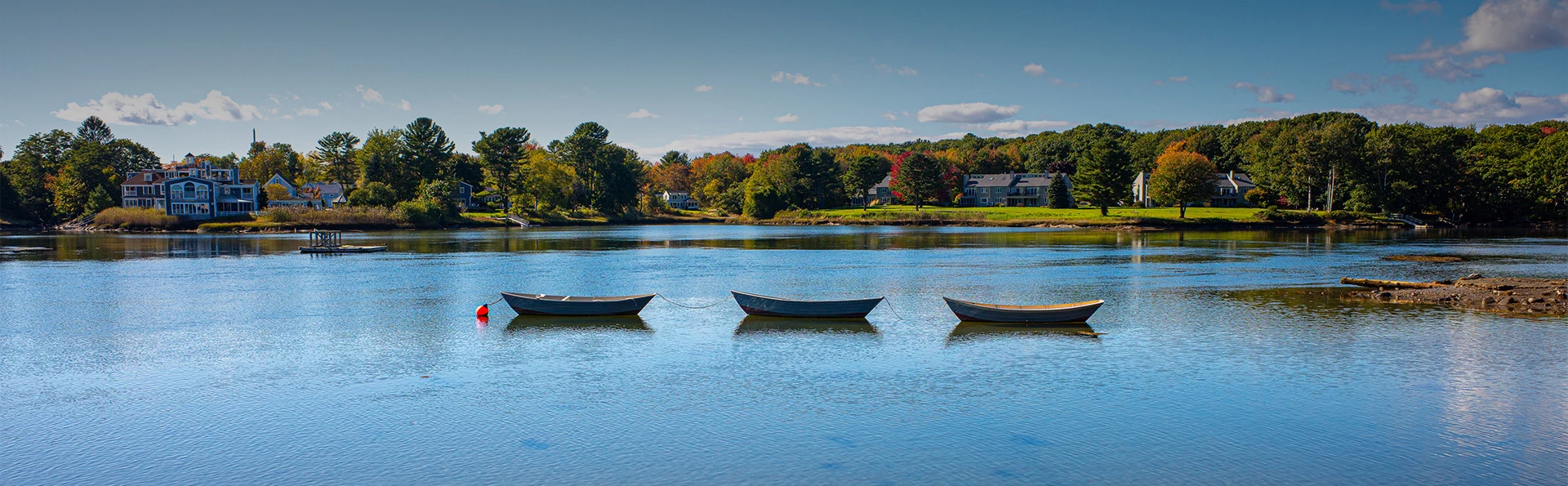 Canoes on the water