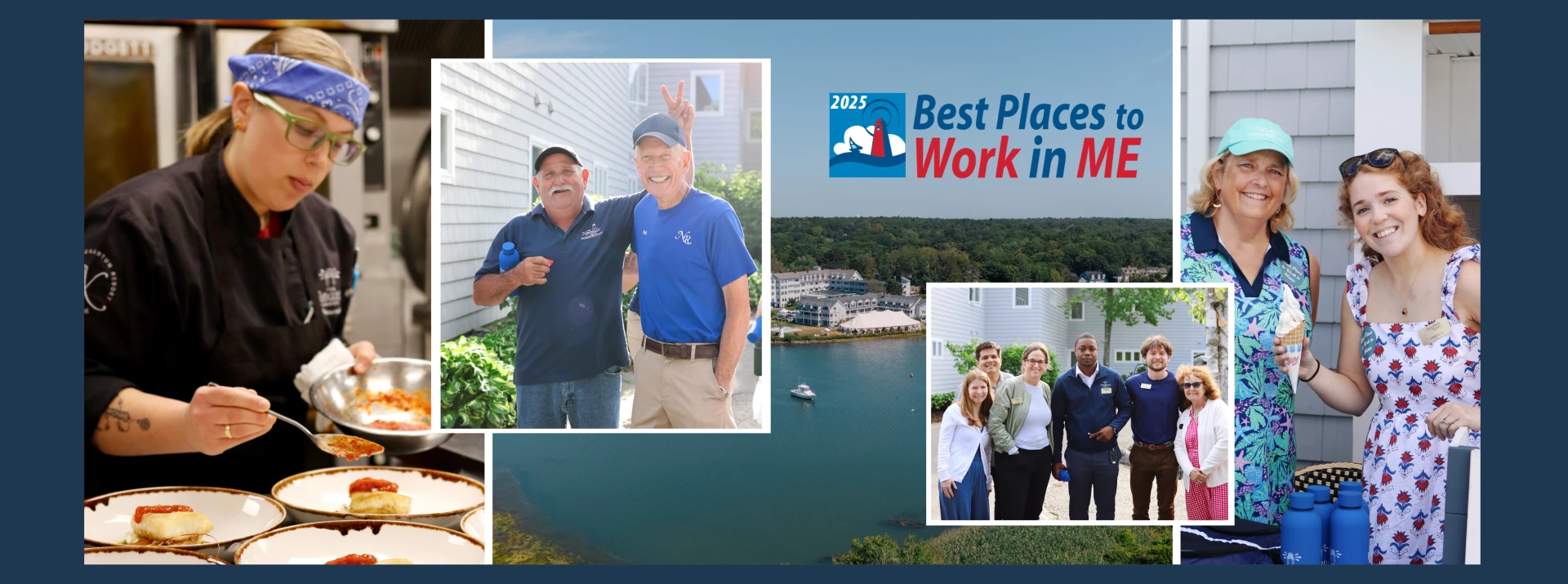 a collage of a group of people