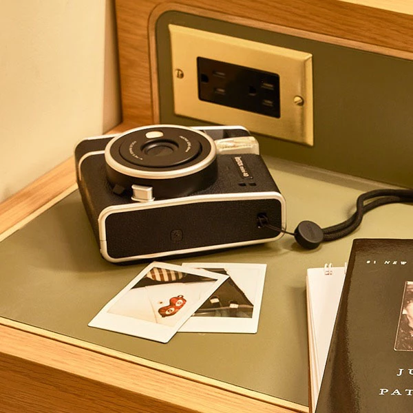 a camera on a table