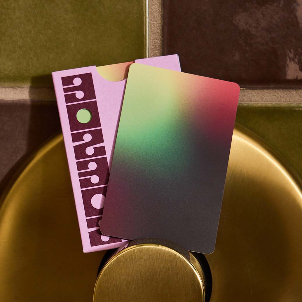 a card on a door knob