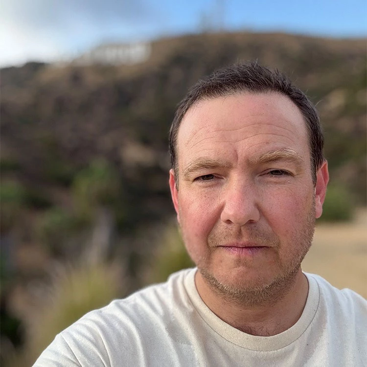 a man taking a selfie